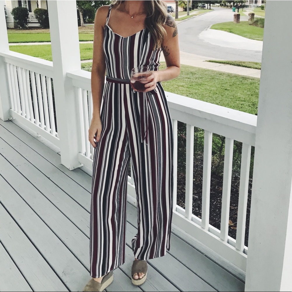 SOLD❗️Monteau Sailor Stripe Jumpsuit